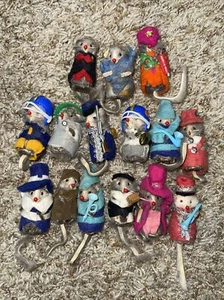 Original Fur Toys W Germany Costumed Fur Mini Mouses/Mice Dolls LOT OF 15 - Picture 1 of 23