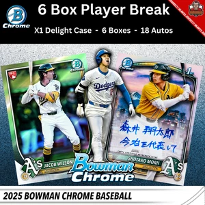 JAMES WOOD WAS 2025 Bowman Chrome Baseball Player Break 6 Box 1 Case 1607 - Picture 1 of 3