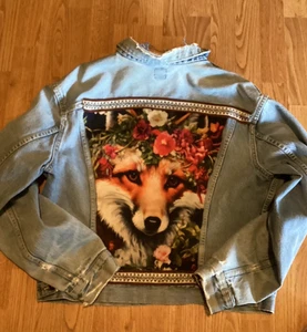 Vintage 70s LEE Riders Sanforized Denim Jacket Thrashed Distressed XL - Picture 1 of 9