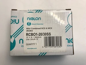 NIGLON RCBO1-20/30SS 1P+N 20A 30mA (13) - Imagen 1 de 2