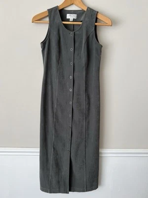 Vintage Casual Corner Annex Dress Petite S/M Sleeveless Sheath Button Dress - Image 1 of 4