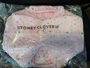 NWT STONEY CLOVER LANE PARK & BEACH RAINBOW STARS DUFFLE BAG VELOUR - Picture 1 of 2