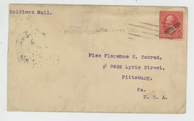 Mr Fancy 取消西班牙美国战争庞塞波尔图黎各士兵邮件 '00 Cvr #372 — 第 1/2 张图片