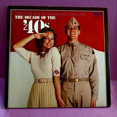 Vintage THE DECADE OF THE FORTIES 2 RECORD LP  Album SET RCA VPM-6059 MONO  MINT - Image 1 of 4
