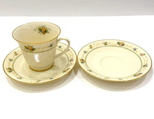 NORITAKE NORMANDY 1 CUP +2  SAUCERS Replacement Saucer Teacups Japan - Picture 1 of 4