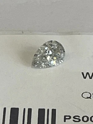 pear cut loose diamond 1=0.54cts - Image 1 of 2