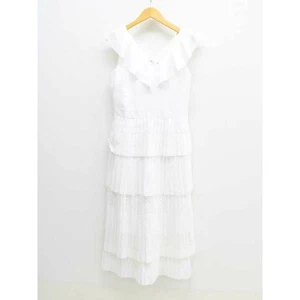 Banana Republic Cut Pleated Dress White Ladies 0◇ Used KIDS-0 - Picture 1 of 6