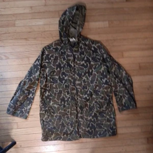 Vintage DUXBAK Jacket Mens XL  Camo Duck Hunting Parka Hooded 90s USA - Picture 1 of 4
