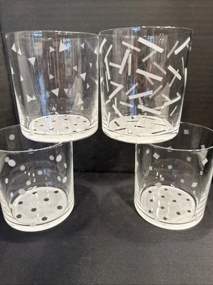 Prisma Memphis Style 80s Whiskey Glasses Set of 4 - Image 1 of 4