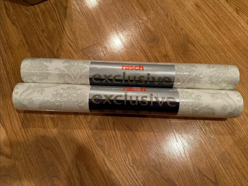 Rasch Exclusivo Papel Pintado en Relieve Crema con Salvia Luz 21”x 11 Yardas Foto 1 de 4