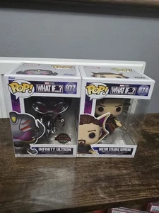 Funko Pop! #977 Marvel What If...? Infinity Ultron y #874 Doctor Strange Supreme - Imagen 1 de 13