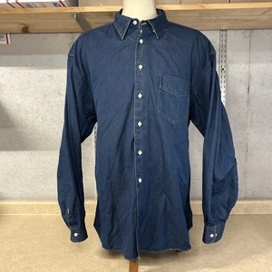 McKenzie Tribe Button Up Denim Shirt Men’s 2XL Long Sleeve - Picture 1 of 5