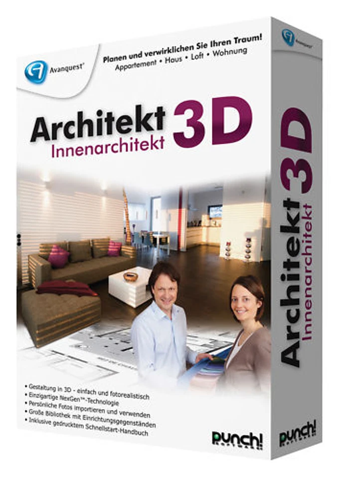 Avanquest Architekt 3D Innenarchitekt für Win  deutsch Box - Bild 1 von 1