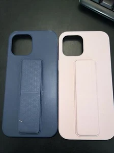 Two iPhone 11 Pro Max Cases With Stand Strap Blue & Pink - Photo 1 sur 6