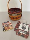 Longaberger Retired Inaugural 1997 Basket with Liner, Protector  & Tie-On