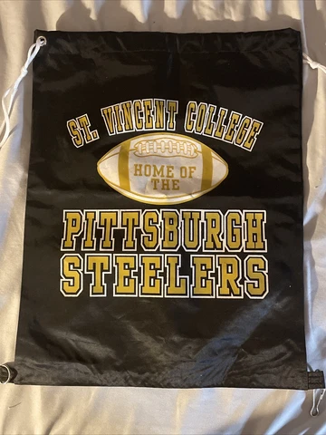 Pittsburgh Steelers Back Pack/Sack Drawstring Bag/Tote NEW Backpack BIG LOGO Cover