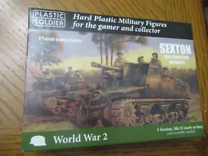 Soldado de plástico #WW2V15035 Segunda Guerra Mundial British Sexton artillero autopropulsado 15 mm 5 tanques - Imagen 1 de 2