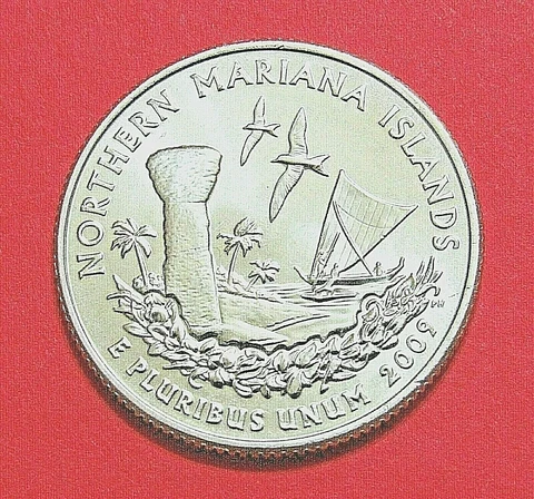 2009-P 25C Northern Mariana Islands US Territory Quarter -Uncirculated Mint Roll Cover