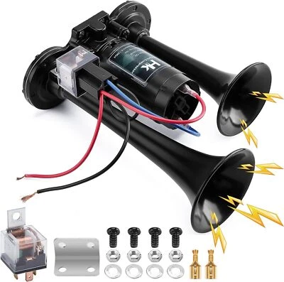 12V 150db Air HornKit with Compressor for Any 12V Vehicles Trucks Super Loud - Image 1 of 4