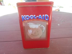 Vintage Kool-Aid Retro Advertising Tin Red Collectible Canister - Picture 1 of 4