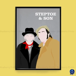 STEPTOE AND SON Comedy Characters Minimalist Wall Art Poster Print (3 Sizes) - Picture 1 of 6