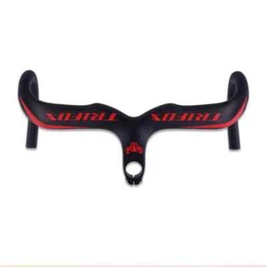 Road Bike Handlebar Full Carbon Fiber 28.6mm Integrated Bicycle Handlebar Parts - Picture 1 of 30