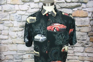 Camisa para hombre NORTH RIVER de colección Muscle Cars en mezcla de algodón negra grande - Imagen 1 de 10