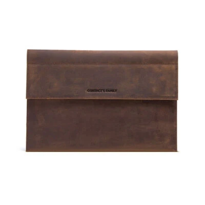 Genuine Leather Tablet Carrying Case Sleeve Bag For iPad Air Pro 13 12.9 Samsung - Image 1 of 4