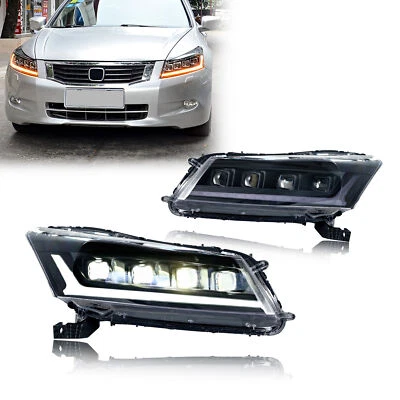 Faro LED secuencial para Honda Accord 8ª generación 2008-2012 animación lámpara delantera Foto 1 de 4