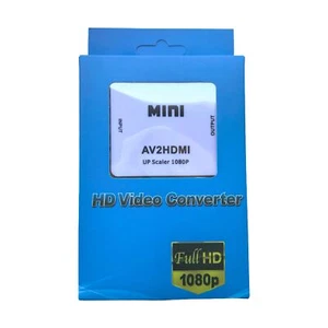 Convertidor AV a HDMI compatible con entrada compuesta RCA CVBS Wii NES DVD - Imagen 1 de 6