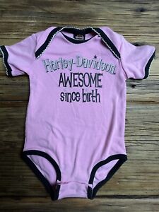 Awesome since birth Harley Davidson baby Girl Size 18M 18 Months