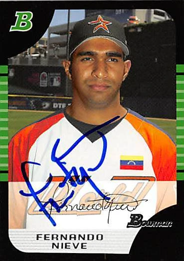 Fernando Nieve autographed Baseball Card (Houston Astros) 2005 Bowman #BDP128 - Image 1 of 1