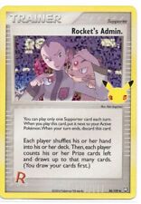 Pokemon Card ROCKET'S ADMIN Ultra Rare Holo 86/109 Celebrations Rocket Returns 