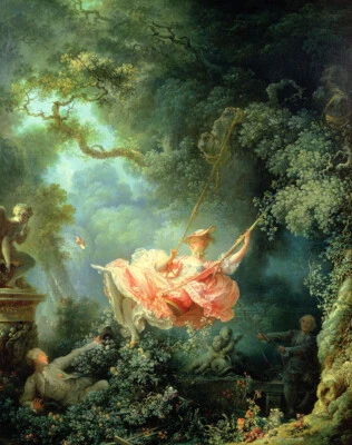 Pintura al óleo impresa sobre lienzo The Swing de Jean Honore Fragonard L3576 Foto 1 de 4