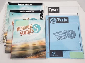 BJU-Heritage Studies 5 Set-Textbook, Teacher, Activity, Tests, Answers, & CD-ROM - Picture 1 of 18