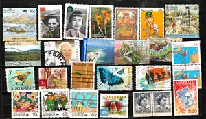 Australie....album kaart met gebruikte postzegels - Afbeelding 1 van 1