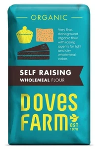 Doves Farm | Self Raising Wholemeal Flour - Blue Bag Blue Logo | 2 x 1kg - Picture 1 of 1