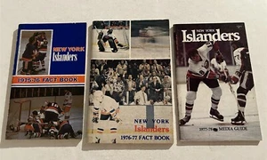 1975 1976 1977 78 New York ISLANDERS Media Guide Set of 3 POTVIN Smith TROTTIER - Picture 1 of 5