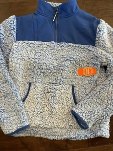 Boys Girls Wonder Nation Sherpa Fleece Blue XL 14-16 Quarter Zip Pullover - NWT - Picture 1 of 5