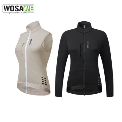 WOSAWE Ladies Riding Jacket Winter Fleece Warm Long Sleeve/Sleeveless Sportswear - Image 1 of 4