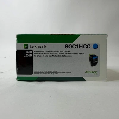 New Lexmark 80C1HC0 Cyan Toner Cartridge - Image 1 of 4