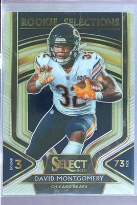 2019 Select David Montgomery RC #14 Bears Rookie Selections - Image 1 of 2