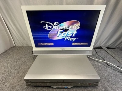 Toshiba DVD Recorder VCR VHS Combo D-VR4 Dubbing Working Tested with Remote - Image 1 of 4