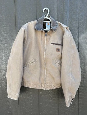 Chaqueta De Colección Para Hombre Carhartt J97 SDL Detroit Lona Manta Forrada Grande EE. UU. Foto 1 de 4