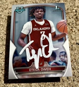Carta firmata OTEGA OWEH Sooners BOWMAN U CHROME Kentucky Wildcats - Foto 1 di 1
