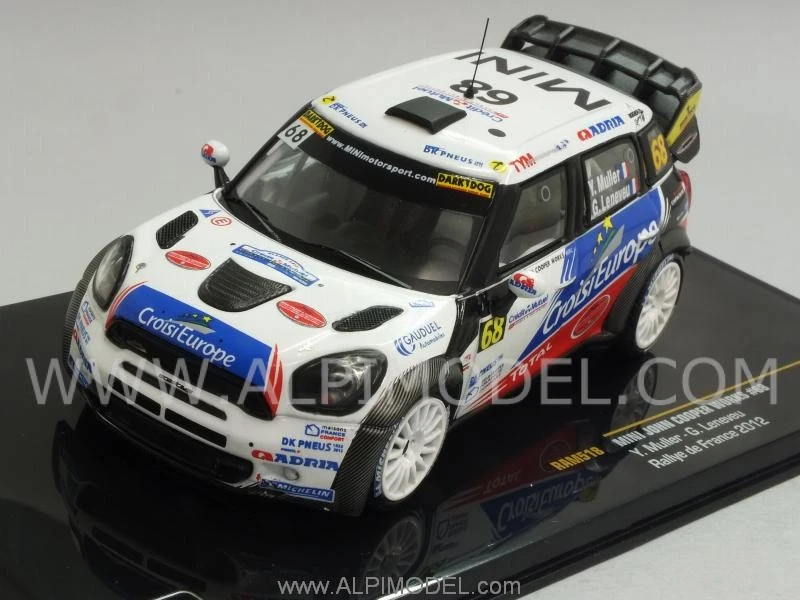 Mini John Cooper Works Rally De France Muller-Leneveu 1:43 IXO RAM518 - Immagine 1 di 1