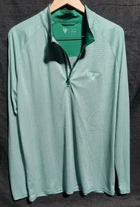 Levelwear Herren grün gestreift Langarm Polo Golf Champions Gr. XL Houston neu ohne Etikett - Bild 1 von 10