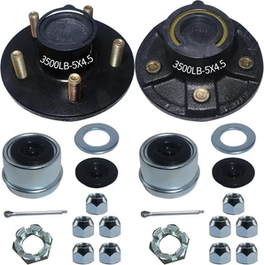 Trailer Hubs 5 Lug 4.5 5x4.5 for 3500Lb 1-1/16'' to 1-3/8'' #84 Tapered Trail... - Picture 1 of 7