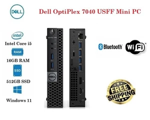 Dell Optiplex 7040 Micro PC Intel i5, 16GB, 512GB SSD, Wi-FI, DP, HDMI, Win11 - Picture 1 of 4