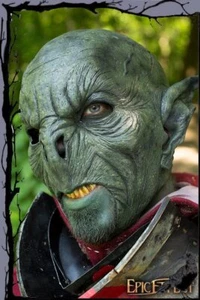 Larp Latex Maske - Wilder Ork grün - 59 - 61 cm @ Sonderangebot Epic Armoury Ei - Bild 1 von 1